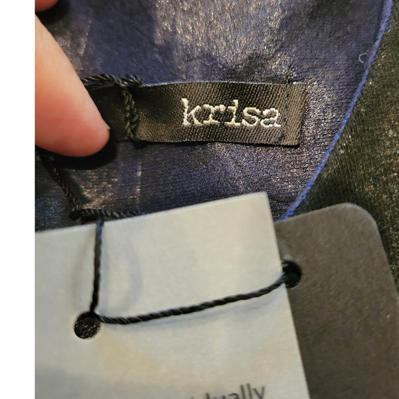 NWT Revolve Krisa Colorblock Stretch Black/Blue Dress Evening Cocktail Night XS - Picture 7 of 7